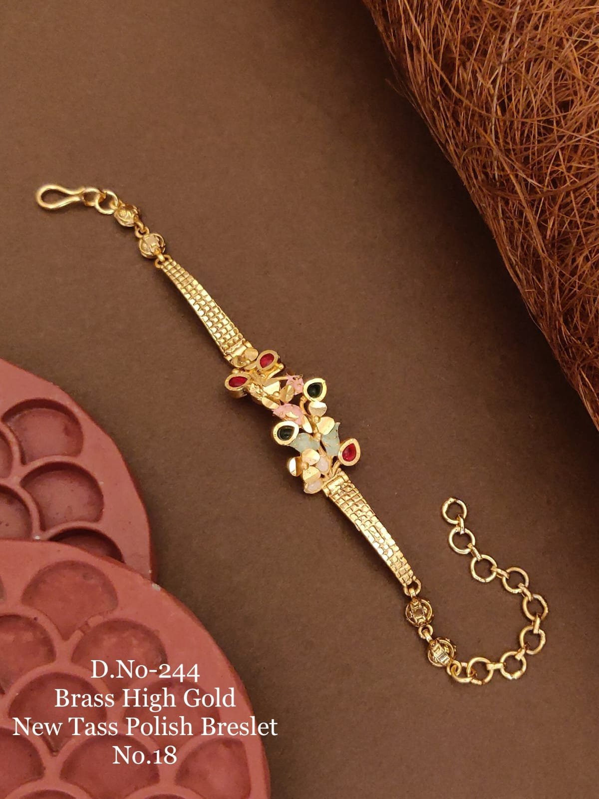 Multistone Pastel Cluster Bracelet