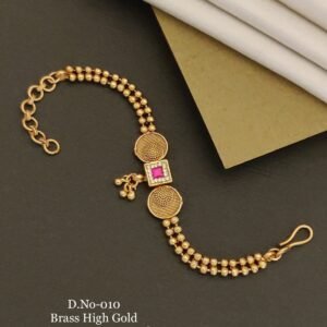 Classic Pink Stone Antique Bracelet