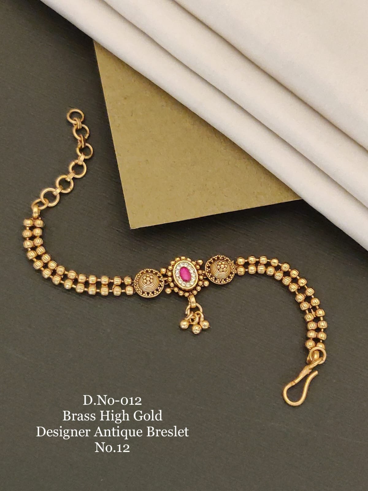 Vintage Round Ruby Bracelet