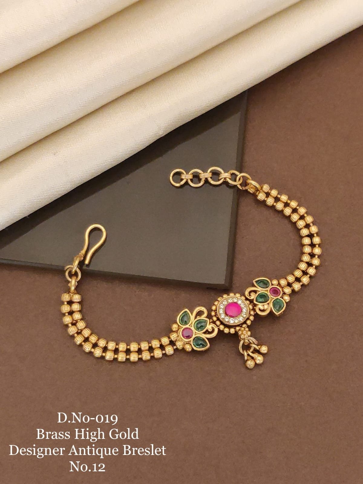 Leaf Cluster Ruby Bracelet