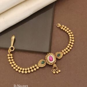 Dual Stone Antique Gold Bracelet