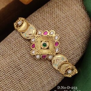 Ruby Emerald Antique Square Bracelet