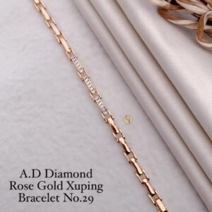 Ad diamond rose gold xuping bracelet elegant link design