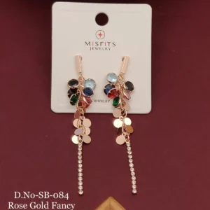 Multicolor stone dangler earrings for festive and western wear