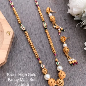 Traditional multicolor bead fancy mala set for ethnic wear