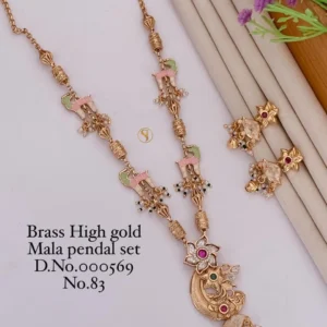 Bold statement pendant earring set for special occasions