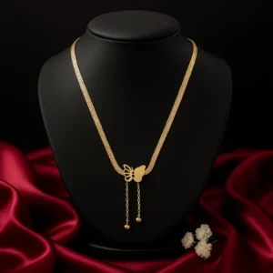 Gold Bee Charm Chain Necklace